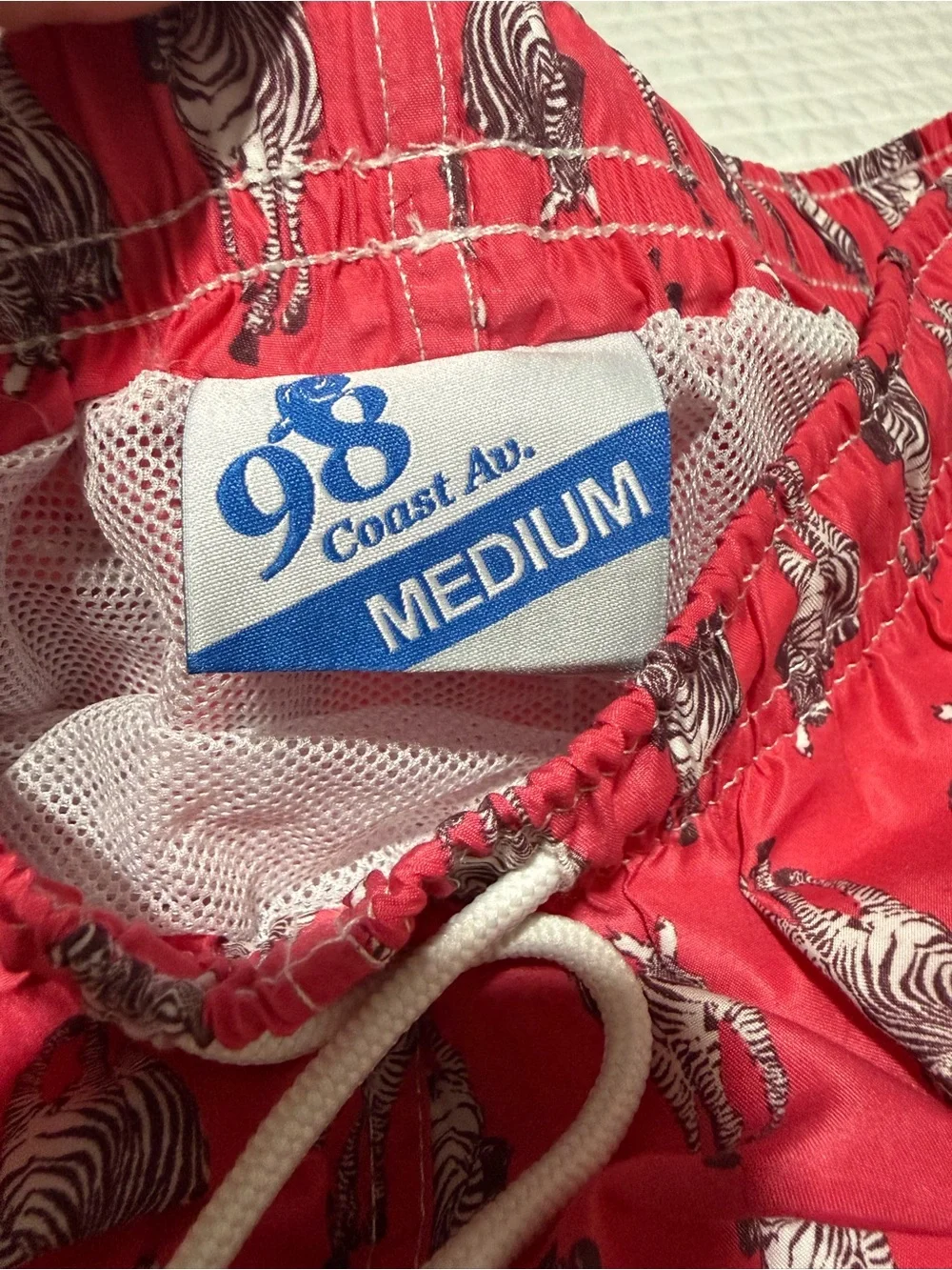98 Coast Av. Men's Pink Printed Swim Shorts